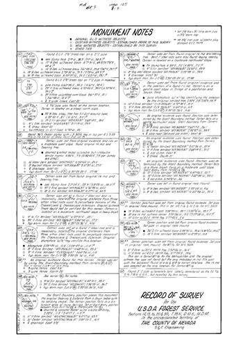 Click to see Record of Survey Book 9, pg. 125 (1985) of Nevada County Recorders Survey Maps Book 9