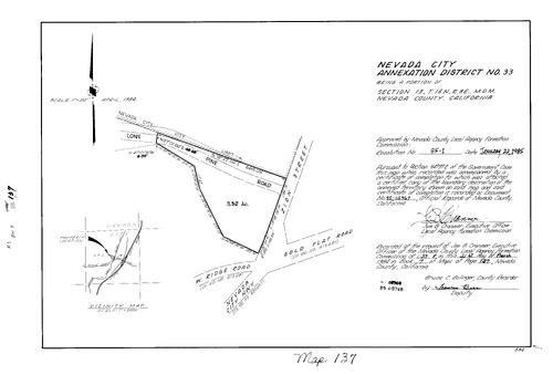 Click to see Record of Survey Book 9, pg. 137 (1985) of Nevada County Recorders Survey Maps Book 9
