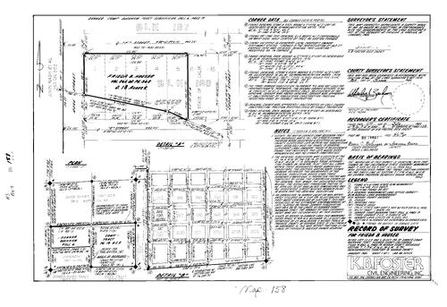 Click to see Record of Survey Book 9, pg. 158 (1985) of Nevada County Recorders Survey Maps Book 9