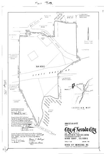 Click to see Record of Survey Book 9, pg. 176 (1985) of Nevada County Recorders Survey Maps Book 9