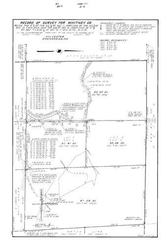 Click to see Record of Survey Book 9, pg. 177 (1985) of Nevada County Recorders Survey Maps Book 9
