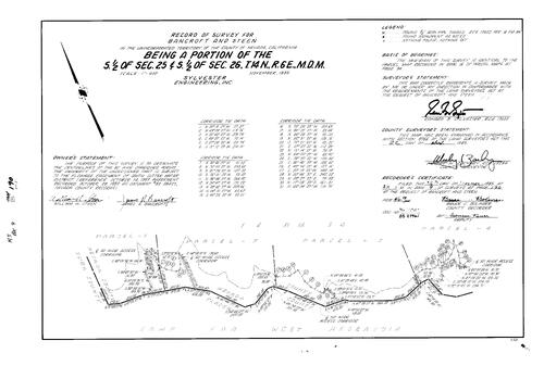 Click to see Record of Survey Book 9, pg. 190 (1985) of Nevada County Recorders Survey Maps Book 9