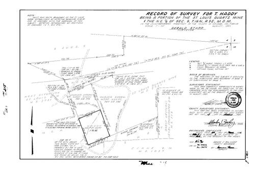 Click to see Record of Survey Book 9, pg. 215 (1986) of Nevada County Recorders Survey Maps Book 9