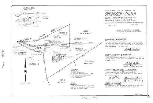 Click to see Record of Survey Book 9, pg. 239 (1986) of Nevada County Recorders Survey Maps Book 9