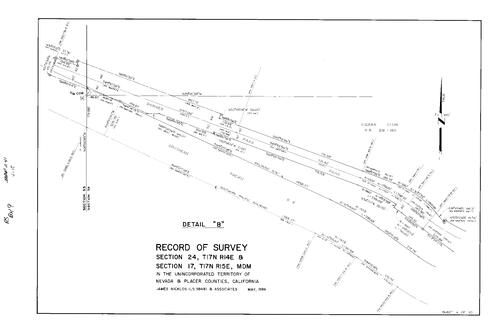 Click to see Record of Survey Book 9, pg. 241 (1986) of Nevada County Recorders Survey Maps Book 9