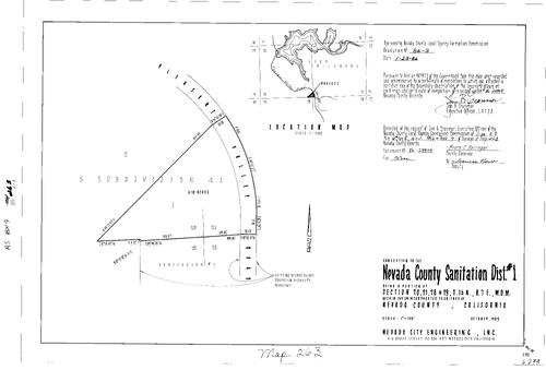 Click to see Record of Survey Book 9, pg. 263 (1986) of Nevada County Recorders Survey Maps Book 9