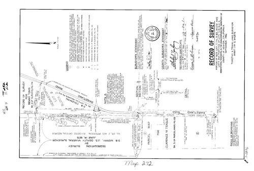 Click to see Record of Survey Book 9, pg. 272 (1986) of Nevada County Recorders Survey Maps Book 9
