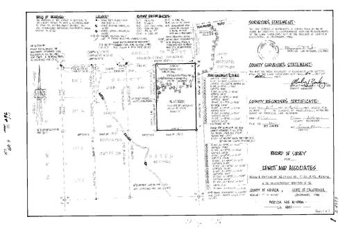 Click to see Record of Survey Book 9, pg. 296 (1987) of Nevada County Recorders Survey Maps Book 9