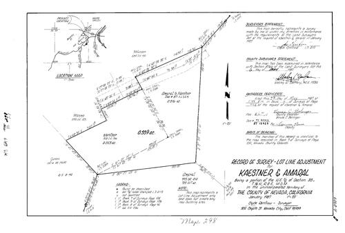 Click to see Record of Survey Book 9, pg. 298 (1987) of Nevada County Recorders Survey Maps Book 9