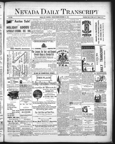 December 25, 1884