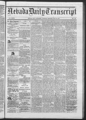 July 30, 1874