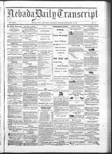 November 27, 1873