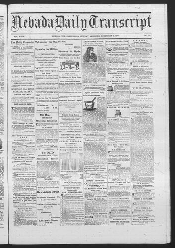 November 8, 1874