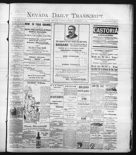 November 3, 1891