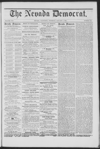 Click to view January 3, 1861 January 3, 1861