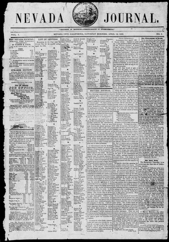 Click to view Nevada Journal Nevada Journal