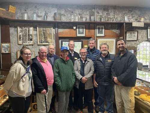 Gold Camp Gentleman - James D. Hague (March 23, 2025) - Hague descendants at the North Star Mining Museum, including great great great grandson and great great great great grandson