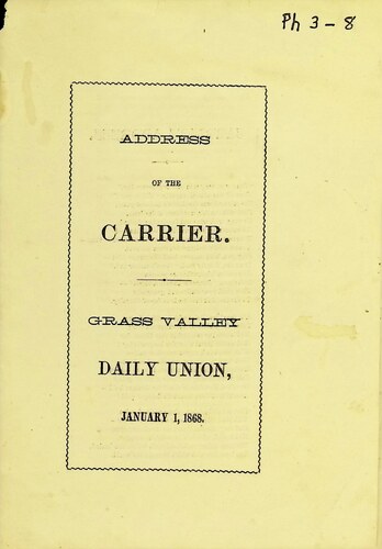 Address of the Carrier (PH 3-8)(1868)