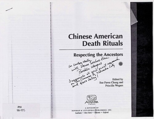 Chinese American Death Rituals - Respecting the Ancestors (PH 16-17b)(Undated)
