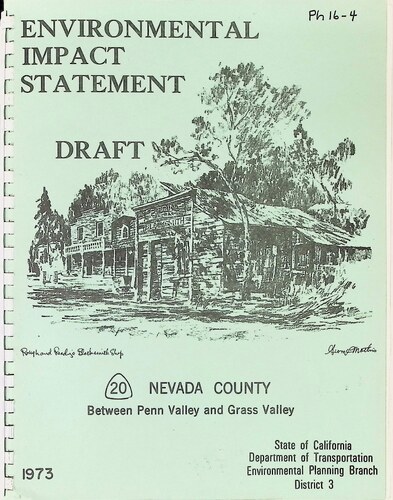 Environmental Impact Statement Draft - Highway 20 Between Penn Valley and Grass Valley (PH 16-4)(1973)