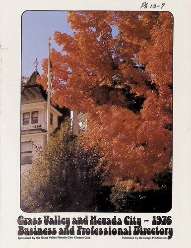Grass Valley and Nevada City ~ Business and Professional Directory (PH 13-7)(1976)
