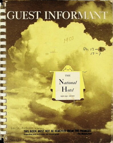 Guest Informant Directory - The National Hotel (PH 17-7)(1951)