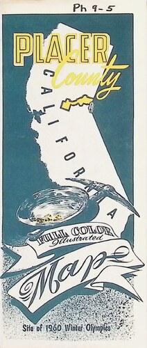 Placer County California Full Color Illustrated Map (PH 9-5)(After 1960)
