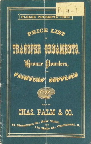 Click to view Price List of Transfer Ornaments Bronze Powders and Painter\'s Supplies (PH 4-1) Price List of Transfer Ornaments Bronze Powders and Painter\'s Supplies (PH 4-1)