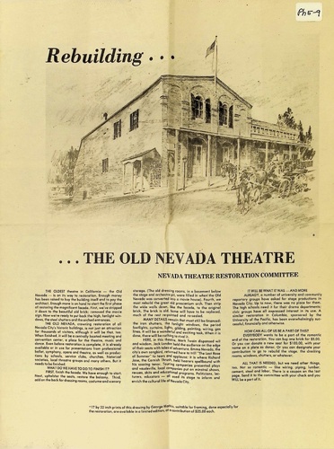 Rebuilding the Old Nevada Theatre (PH 5-9)