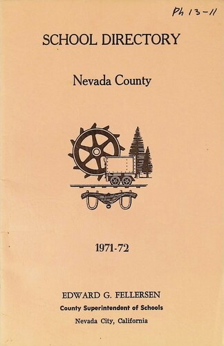 School Directory - Nevada County (PH 13-11)(1971)