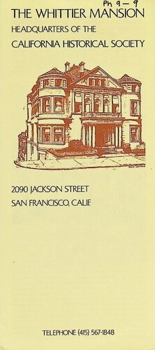 The Whittier Mansion (PH 9-9)(1977)