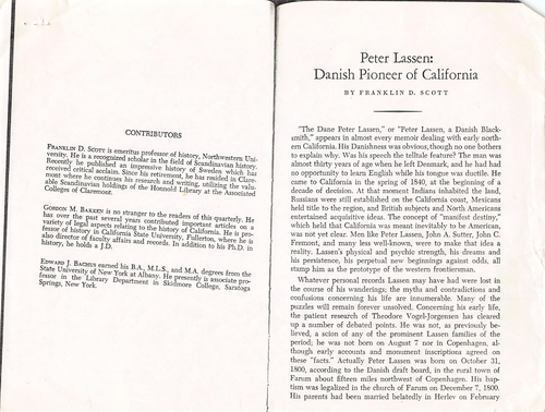Click to view Peter Lassen - Danish Pioneer of California Peter Lassen - Danish Pioneer of California
