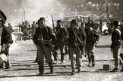 Civil War Battle Reenactment at Pioneer Park (PIC 7-CARTER 49)