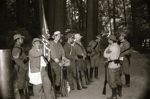 Click to see PIC 7-CARTER 61-9 of Civil War Reenactment at Pioneer Park (PIC 7-CARTER 61)