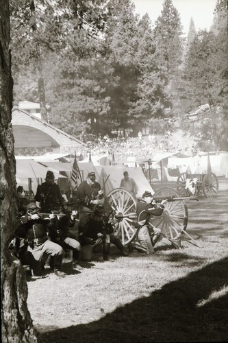 Click to see PIC 7-CARTER 61-15 of Civil War Reenactment at Pioneer Park (PIC 7-CARTER 61)
