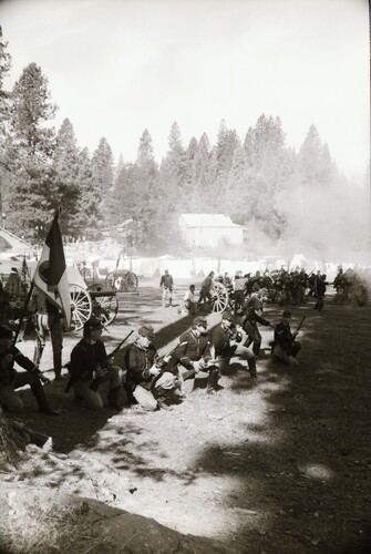 Click to see PIC 7-CARTER 61-17 of Civil War Reenactment at Pioneer Park (PIC 7-CARTER 61)
