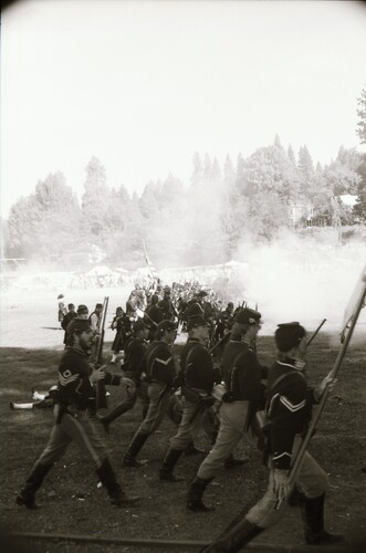 Click to see PIC 7-CARTER 61-25 of Civil War Reenactment at Pioneer Park (PIC 7-CARTER 61)