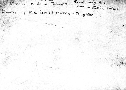 Back of Photo Back of Photo