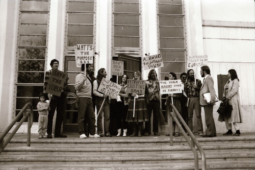 Click to see PIC 7-CARTER 20-11 of Miner's Tunnel Hydroelectric Project Protest (PIC 7-CARTER 20)