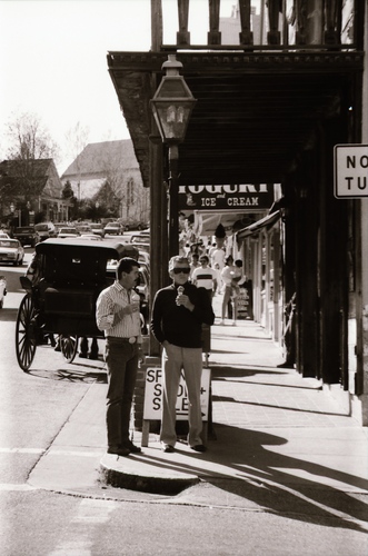 Click to see PIC 7-CARTER 16-6 of Nevada City town with tourists and (PIC 7-CARTER 16)