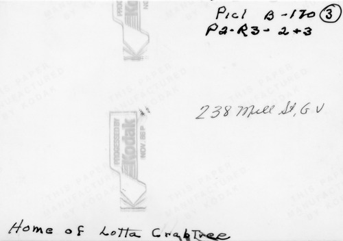 Back of Photo Back of Photo
