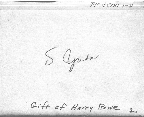 Back of Photo
