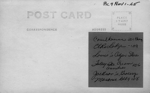 Back of Photo Back of Photo