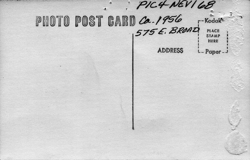 Back of Photo Back of Photo