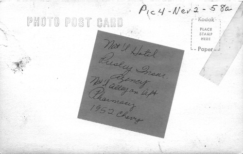 Back of Photo Back of Photo
