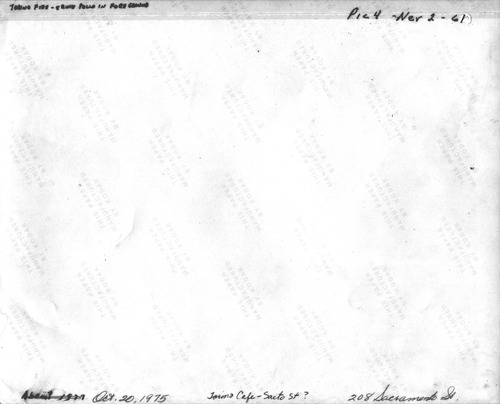 Back of Photo Back of Photo