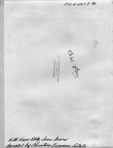 Back of Photo Back of Photo