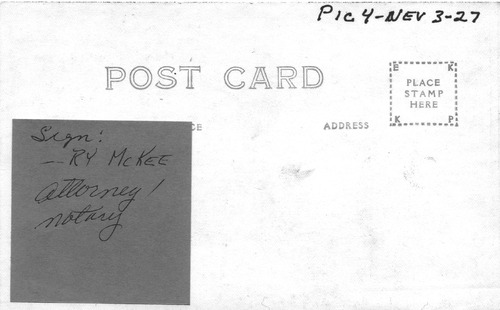 Back of Photo Back of Photo