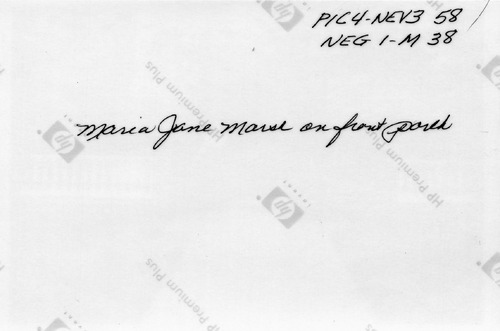 Back of Photo Back of Photo