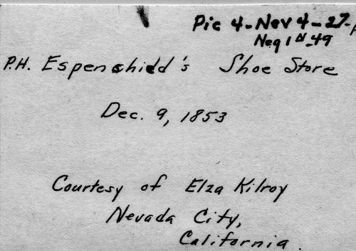 Click to see PIC 4-NEV4 27-A-BACK of Nevada City (PIC 4-NEV)